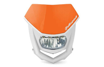 Polisport lampa przednia uniwersalna halo z żarówką led kolor pomarańczowy ktm