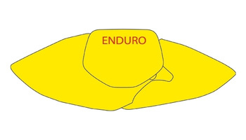 Komplet naklejek (oklein) pod numery startowe honda cre 450 '05-'08