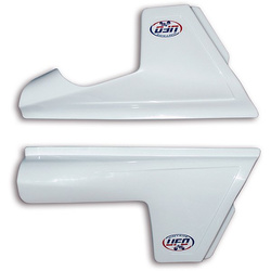 Boczki tylne ktm 125/250/350/390/420/495 '81-'82 kolor biały