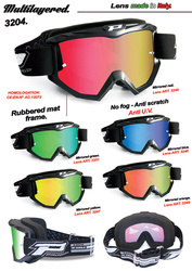 Gogle pg3204 dark side kolor czarny matt (szyba pg3247 żółta lustrzana antiscratch, no fog, anti uv) (pg3204bkmyl) (3204-184)