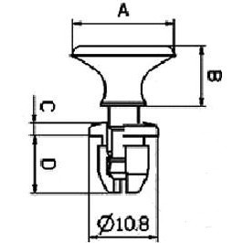 KOŁEK MONTAŻOWY DO OWIEWEK HONDA