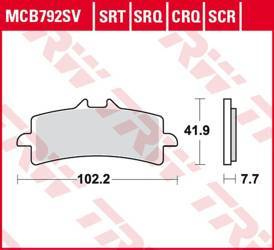 Klocki hamulcowe kh447 sinter racing ng/track ducati v4 1000 panigale '19-, monster 1200 '16-, multistrada 1260 '18-, ktm duke 690 '13-'20,
