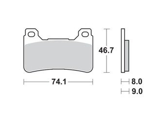 Klocki hamulcowe do motocykla HONDA CB CBR VFR