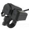Gniazdo zapalniczki 12V USB uchwyt na kierownicę motocykla 22mm