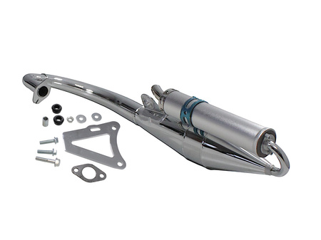 Tłumik Tuningowy Power Force Yamaha - Minarelli Vertical Srebrny