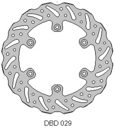 Tarcza hamulcowa tył yamaha yz/wr 125 yz/wr 250 yzf/wrf 400/426 (240x115x4mm)
