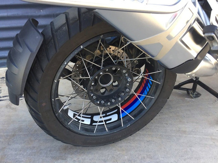 Paski na felgi puig do bmw r1200gs adv. / r1250gs adv. 13-20 czarne