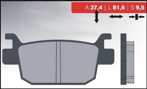 Klocki hamulcowe kh415 spiek metaliczny (złote) (ft 4082)