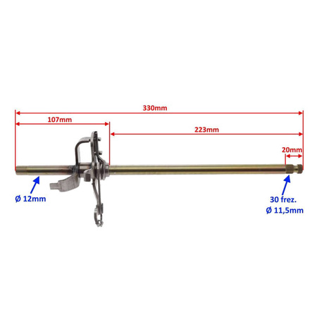 Wałek zmiany biegów do ATV Bashan BS250S-5