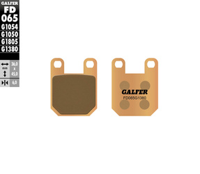 Klocki hamulcowe kh115 spiek metaliczny (złote) skuter