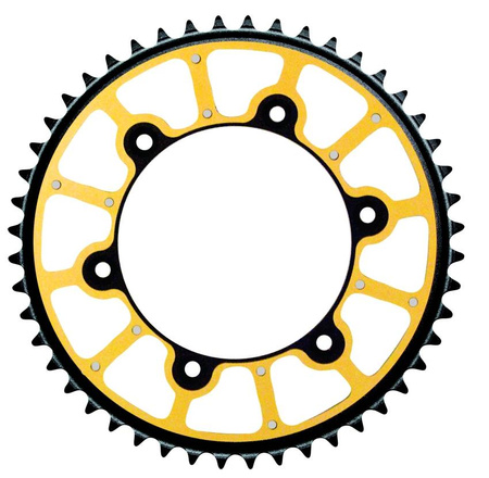 Zębatka tylna pro extreme (stalowo-aluminiowa - dual ri/ stealth) kolor złoty 808 48 (80848) drz 400 '00-'20, rm 125/250, rmz 250/450 (jtr80