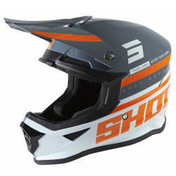 Kask enduro cross Shot Furious Shining szary połysk rozmiar m