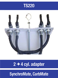 OPTIMATE TECMATE ADAPTER DO SYNCHRONIZATORÓW GAŹNIKA SYNCHROMATE ORAZ CARBMATE Z 2 NA 4 CYLINDRY