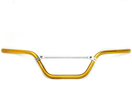 Kierownica aluminiowa z poprzeczką (22,2mm) atv wysoka kolor złoty (szer. 770mm, wys. 160mm)