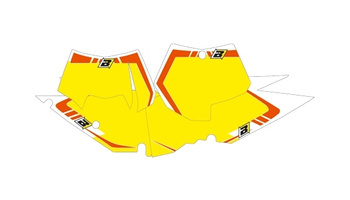 Tła pod numery startowe ktm exc '08-'11, sx '07-'10