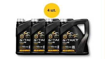 OLEJ SILNIKOWY 4T PLUS 10W40 4L (API SL, JASO MA/MA2) SEMISYNTETYK (7202) (20) - KARTON 4 SZTUKI (PAKIET)