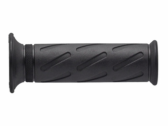 DOMINO MANETKI (GRIPY) ON ROAD SUZUKI STYLE (22+25MM, DŁ.124/123MM) Z OTWOREM KOLOR CZARNY