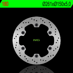 Tarcza hamulcowa przód kawasaki gpx 250 r '88-90 (261x150x5,0mm) (6x10,5mm)