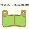 Klocki hamulcowe vesrah  vd-355jl (fa379hh)  (przód)