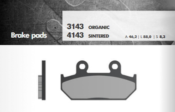 Klocki hamulcowe kh124/2 cagiva/honda przód (ft 3143)