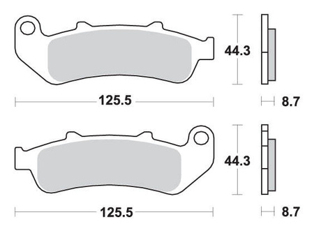 Klocki hamulcowe kh189 street excel/racing ng sinter kolor złoty