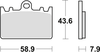 Klocki hamulcowe kh180 organic kawasaki zxr 400l 91-03, przód (promocja)