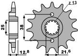 Zębatka przednia 511 14 18nc (łańc. 520)