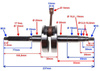 Wał korbowy do skuterów 2T wieloklin 13mm