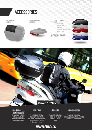 Nakładka kufra Shad SH33 czerwona