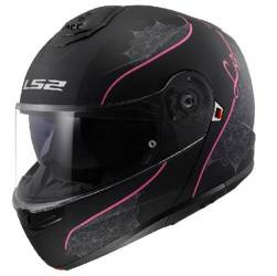 Kask szczękowy LS2 FF908 Strobe II Lux Matt Black Pink