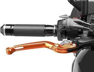 Regulowana Dźwignia Hamulca 2.0 Puig (Z Zawiasem, Wymaga Adaptera) Pomarańczowo-Srebrna