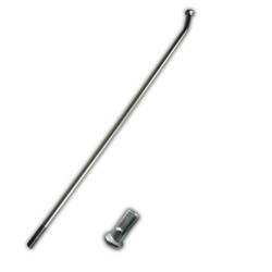 szprycha wzmocniona z nyplem (1 sztuka) tył 18 cali ktm '95-'20, husqvarna '14-'20 kolor srebrny