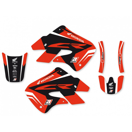 Komplet naklejek (oklein) honda cr 125 '98-'99, cr 250 '97-'99 dream 4 kolor czerwony/czarny