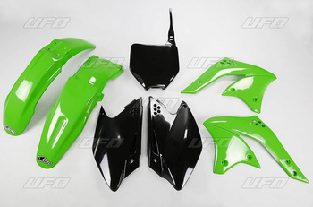 Komplet plastików kawasaki kxf 250 '08 kolor oem (zielony/czarny) (ka210e999)