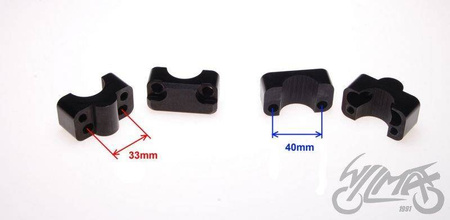 Mocowanie kierownicy enduro 28,5 mm/22m aluminiowe