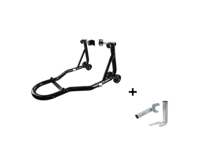 Stojak Podstawka Podnośnik Motocyklowy Serwisowy- Tył Wahacz/Rolka