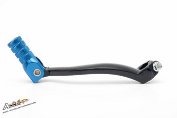 Dźwignia zmiany biegów yamaha yzf 250/400/426/450 '03-'05, wrf 250/400/426/450 '98-'06 aluminiowa kolor czarny, końcówka niebieska