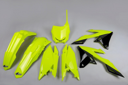 Komplet plastików suzuki rmz 250 '19-'25, rmz 450 '18-'25 kolor żółty fluo