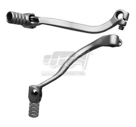 Dźwignia zmiany biegów kawasaki kxf 250 06-08 (aluminiowa) kolor srebrny, końcówka stalowa