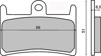 Klocki Hamulcowe Sintered T-Max 500 / 530