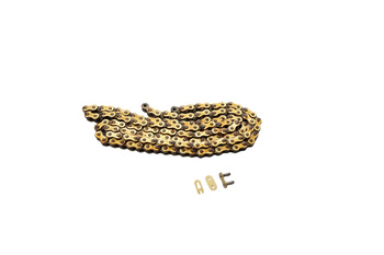 420p-140 łańcuch  (140 ogniw) bez o-ringów wzmocniony (professional) kolor złoty (420/140)