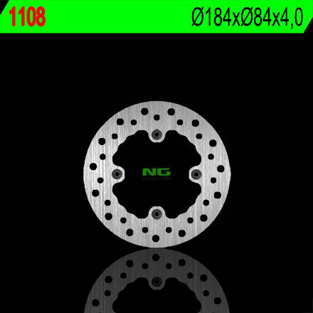 Tarcza hamulcowa tył kawasaki kx 80 '84-'99 (184x84x4) (4x6,5mm)