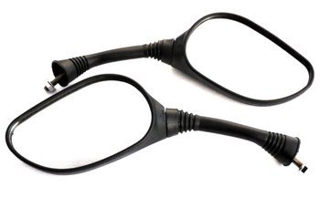 LUSTERKA DO SKUTERA M8 PRAWY GWINT CZARNY MAT