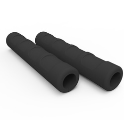 Piankowe nakładki zmiękczające (para) na dźwignie sprzęgła i hamulca kolor czarny (zawiera klej) (komplet) (stary kod: ox607)