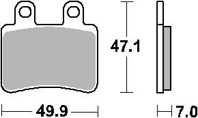 Klocki hamulcowe kh350 street ceramic kolor czarny