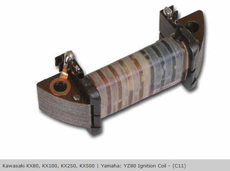 Cewka uzwojenia alternatora (statora) kawasaki kx80/100 (81-88), kx250 (91-88), yamaha yz80 (85-)