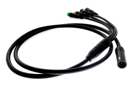 Kabel Przewód E-Bus Bafang 1060mm 4 Końcówki Wyświetlacz Manetka Hamulce Sterownik.Silnik