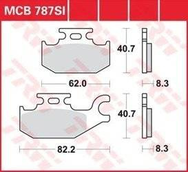KLOCKI HAMULCOWE TRW MCB787SI