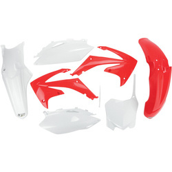 Komplet plastików honda crf 450 r '09-'10, crf 250 '10 kolor oem (czerwony/biały) (ho113e999)