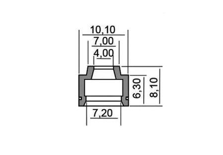 Uszczelniacz Zaworowy 4,1x7,6x8,6x10,3 Mm 125/1300 Ccm Rv125 Dr-Z400 Gsf600 Rms
